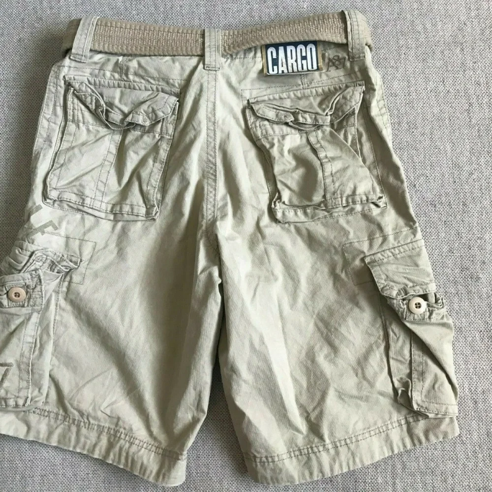 Aeropostale Mens Belted Cargo Shorts Size 28‎ NEW